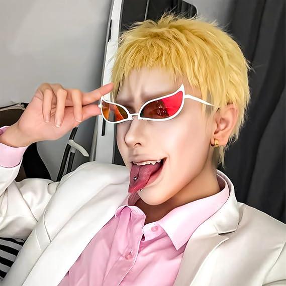 Donquixote Doflamingo-Inspired Sunglasses – One Piece Cosplay & Fashion Accessory - Drakon Lifestyle India