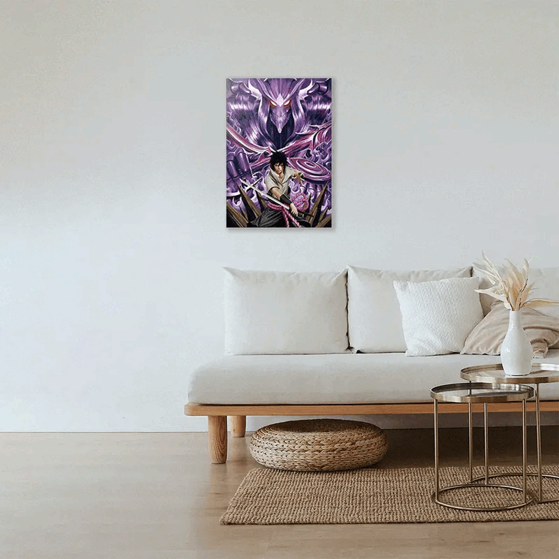 3D Lenticular Anime Poster 30x40cm – Sasuke, Madara, Itachi | Transition Flip & Motion Effect - Drakon Lifestyle India