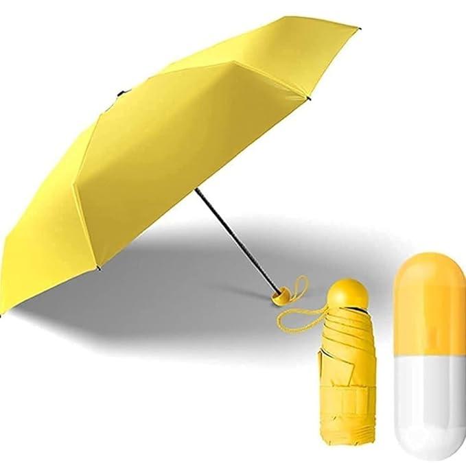 Capsule Mini Folding Umbrella – Compact, Stylish & Full-Size Protection - Drakon Lifestyle India