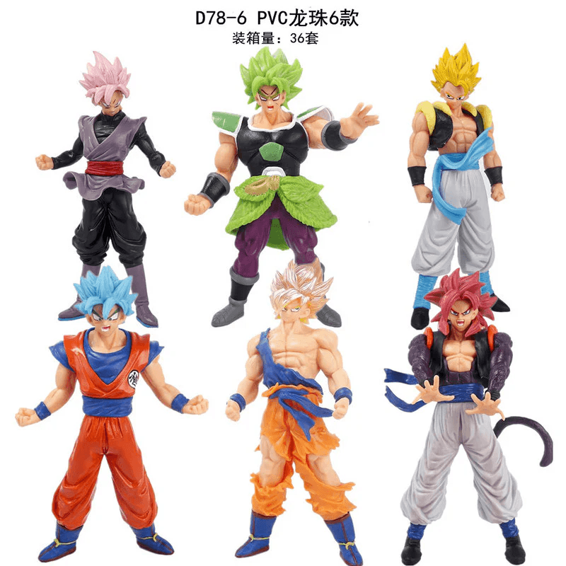 Set A - Dragon Ball Z Set of 6 -Figure Collection (18.5cm) - Drakon Lifestyle India
