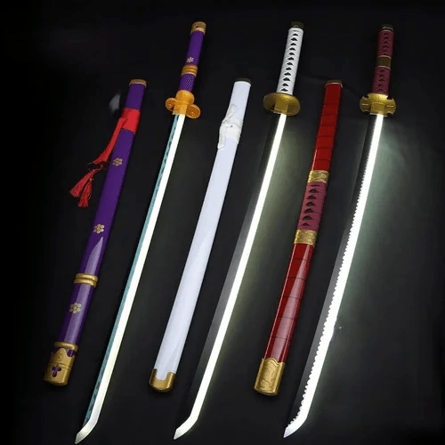 Roronoa Zoro LED Cosplay Katana - 104 cm Wooden Practice Sword - Drakon Lifestyle India