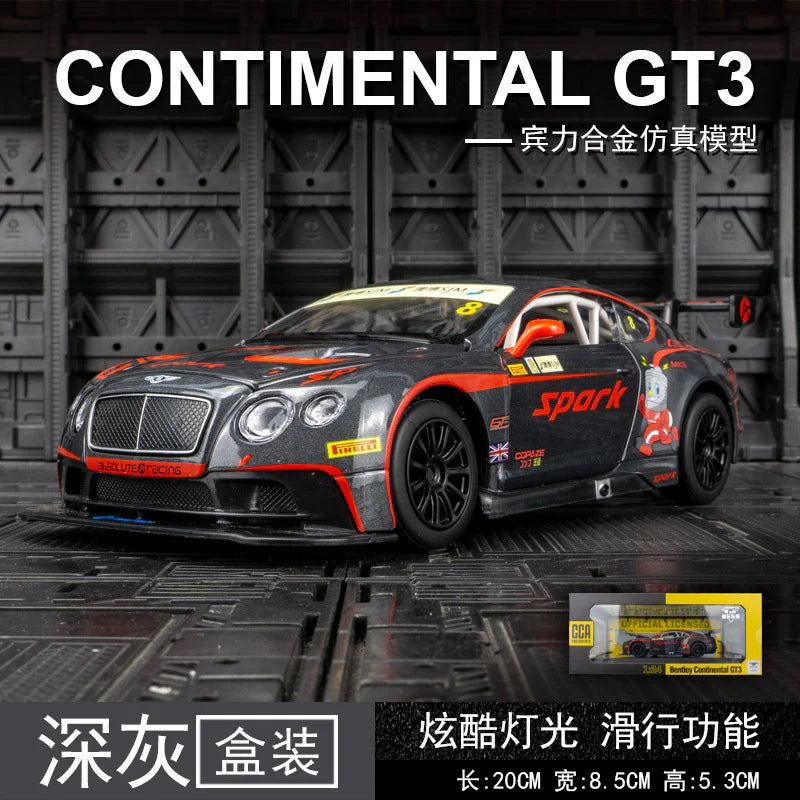 Bentley Continental GT3 Diecast Car Model – 1:24 Scale CCA Racing Edition
