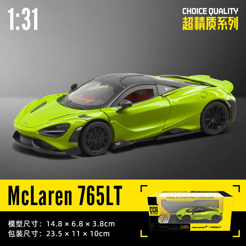 McLaren 765LT Diecast Car Model – 1:31 Scale CCA Supercar Edition