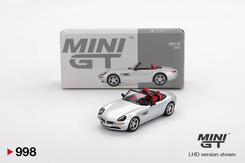 1:64 BMW Z8 Silver Diecast Model Car – Mini GT Limited Edition