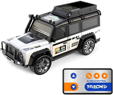 1:64 Mini Alloy Remote Control Off-Road SUV (White)