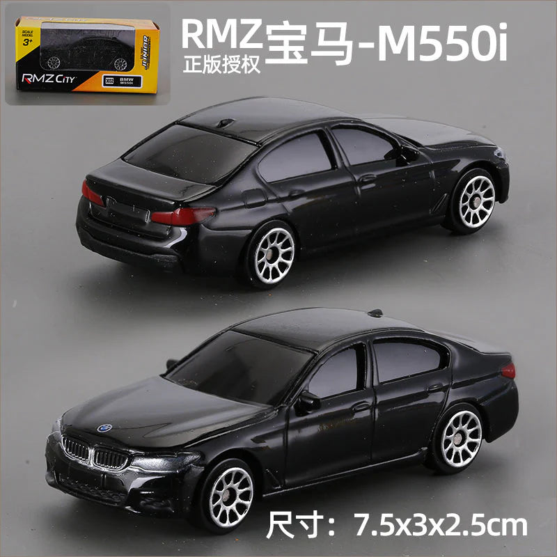 1:64 RMZ City Official Licensed Black BMW M550i Diecast Car