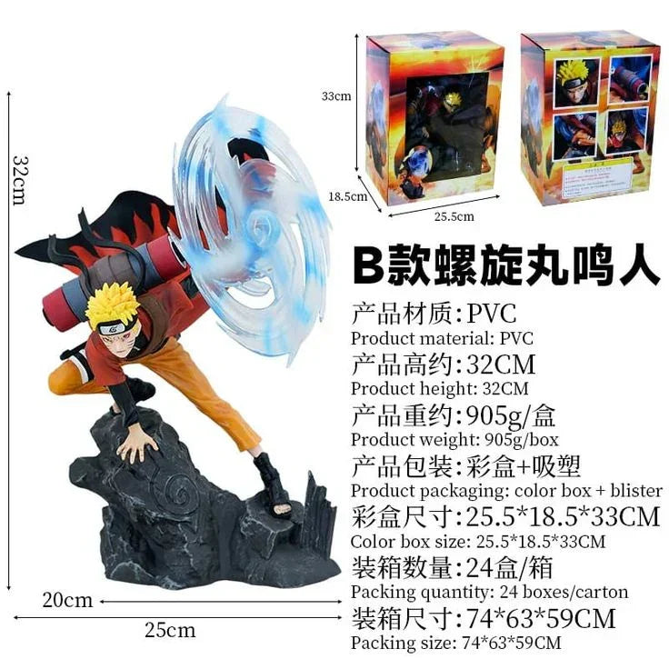 Naruto Rasengan Attack Figure – 32 cm Anime PVC Collectible Statue - Drakon Lifestyle India