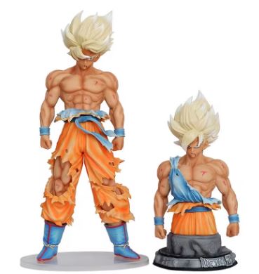 Dragon Ball Z Super Saiyan Goku 42 cm Figure with Swap Heads & Torso