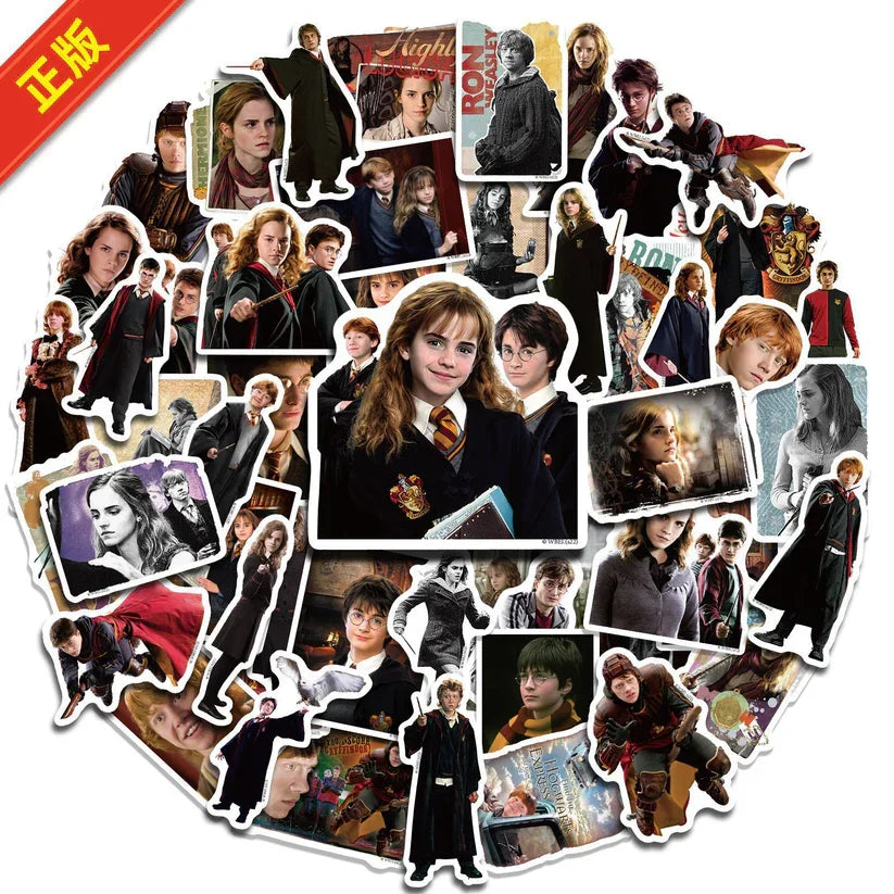 Harry Potter Movie Character Stickers – 50 PCS Pack for Laptops, Books & Décor - Drakon Lifestyle India