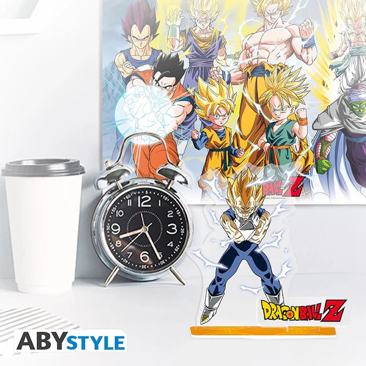 ABYstyle France Official Licensed Dragon Ball Z Acrylic Stand – Vegeta Super Saiyan Pose (11 cm)