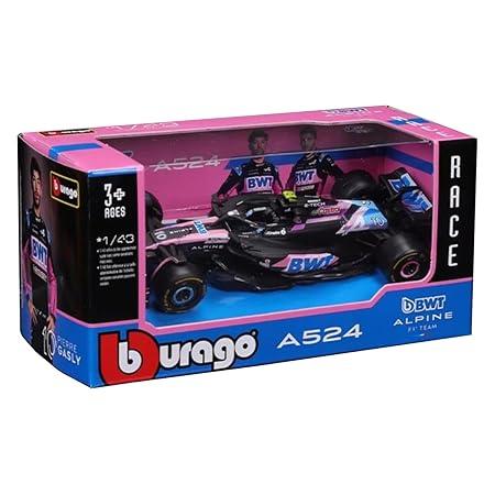 Bburago 1:43 Alpine F1 A524 2024 Die-Cast Model Car | Pierre Gasly & Esteban Ocon - Drakon Lifestyle India