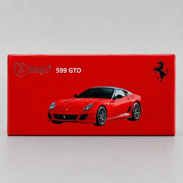 Bburago Ferrari 599 GTO 1:64 Scale Die Cast Model Car – Red Official Collectible