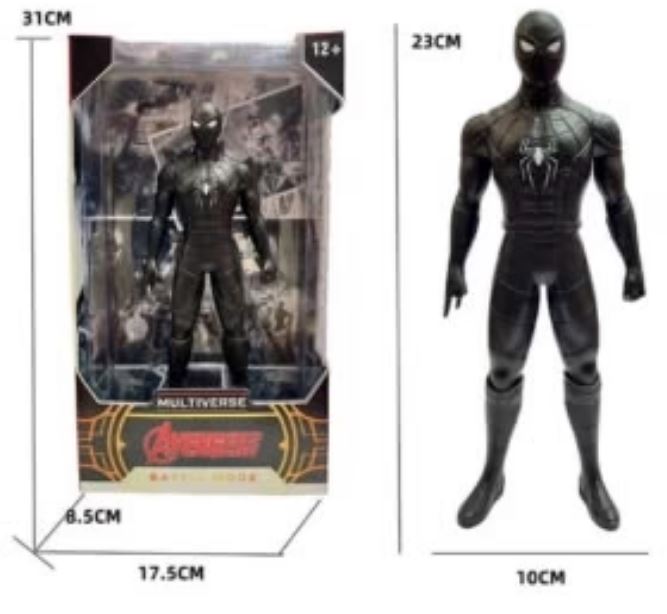 Black Suit Spider-man Hero Action Figure – 23 cm Movable Joint Collectible