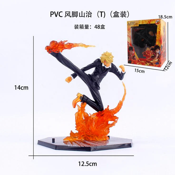 Blaze Kick Chef 14 cm – Fire Attack Anime Figure with Box