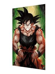 Dragon Ball Z Bodybuilder Goku 3D Anime Wall Poster (30x40 CM)