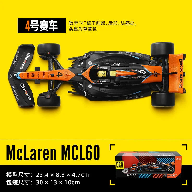 McLaren MCL60 Formula 1 Diecast Car 1:24 – Collectible Racing Model - Drakon Lifestyle India