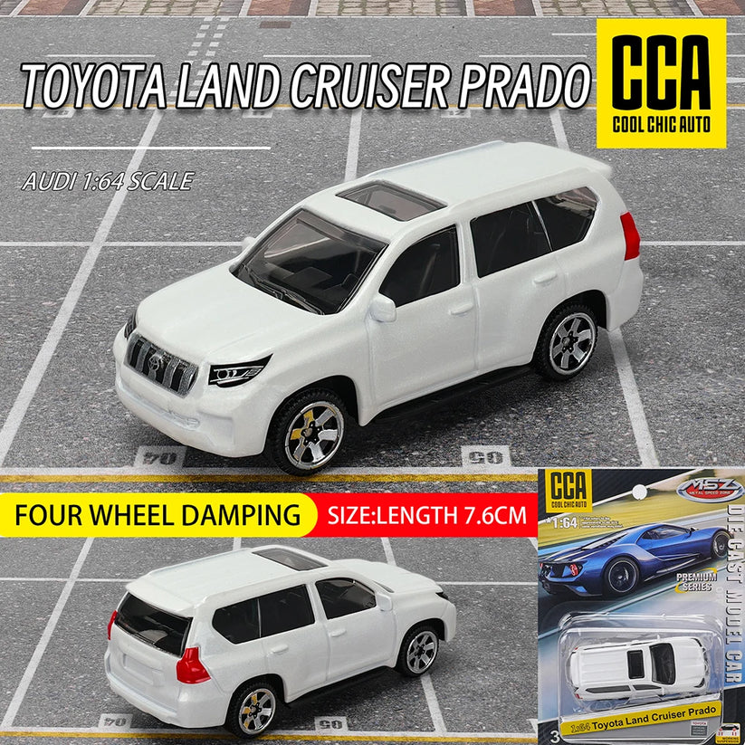 Toyota Land Cruiser Prado 1:64 Scale Diecast Model Car – Premium Series