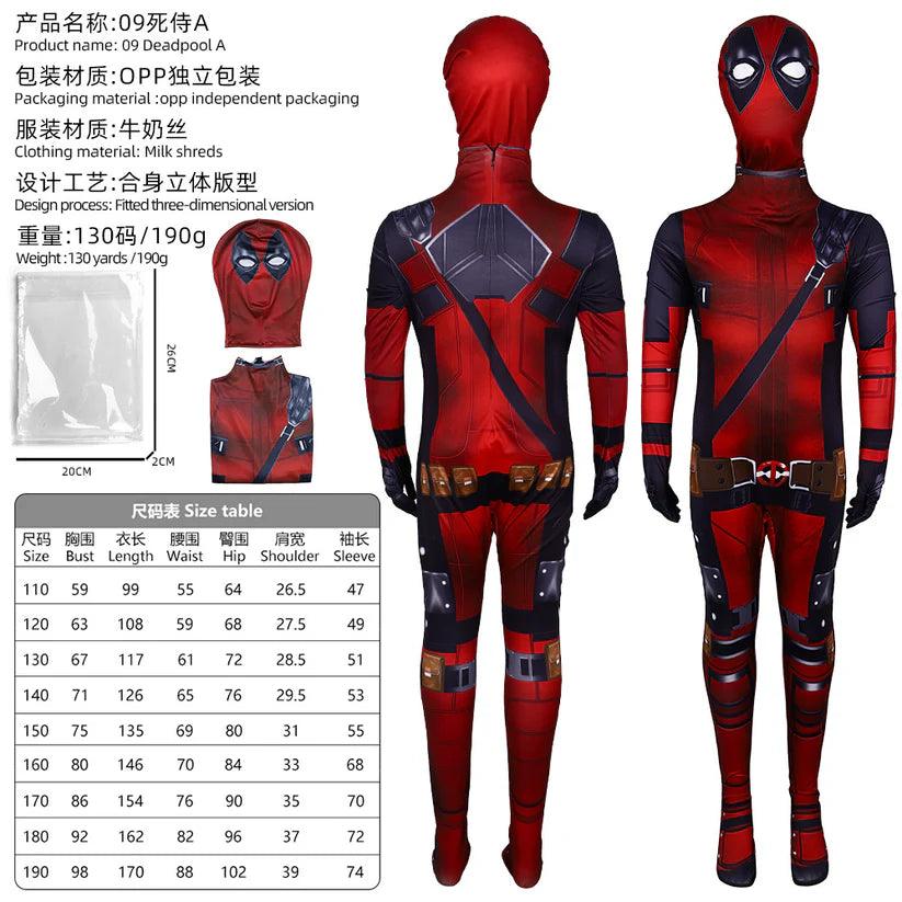 Deadpool Costume for Kids – Superhero Cosplay Suit - Drakon Lifestyle India