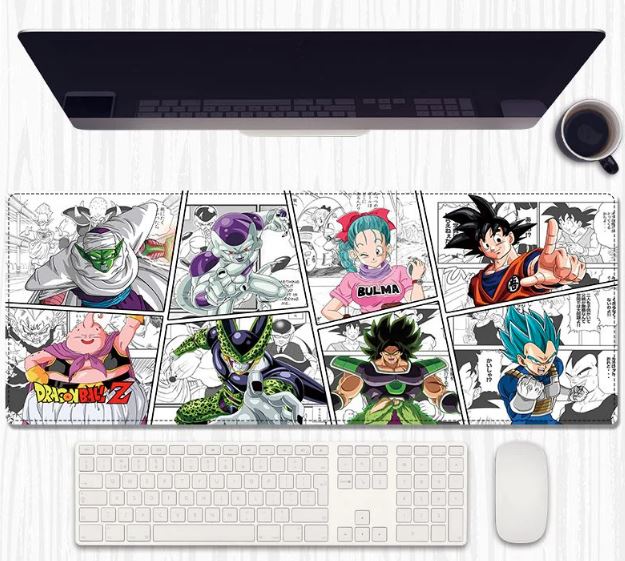 Dragon Squad Panels Desk Mat 80×30 cm – Extended Keyboard & Mouse Pad with Anti‑Slip Rubber and Stitched Edges