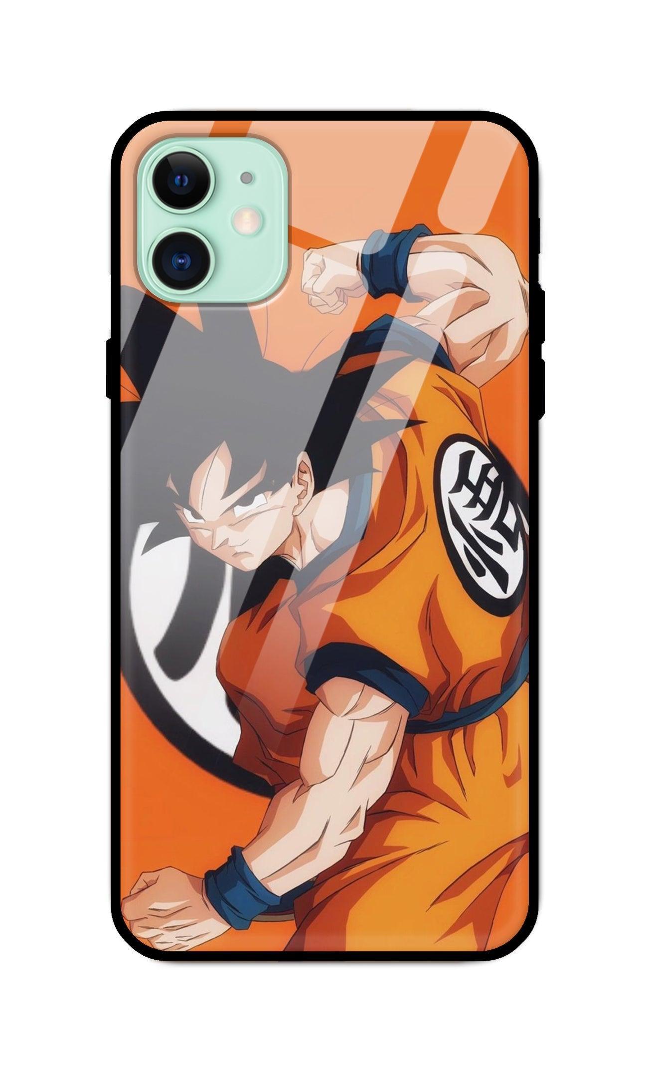 Dragon Ball Z Goku Ultra Hybrid Printed Designer Glass Back Case | Anime-Themed Stylish & Protective Cover - Drakon Lifestyle India