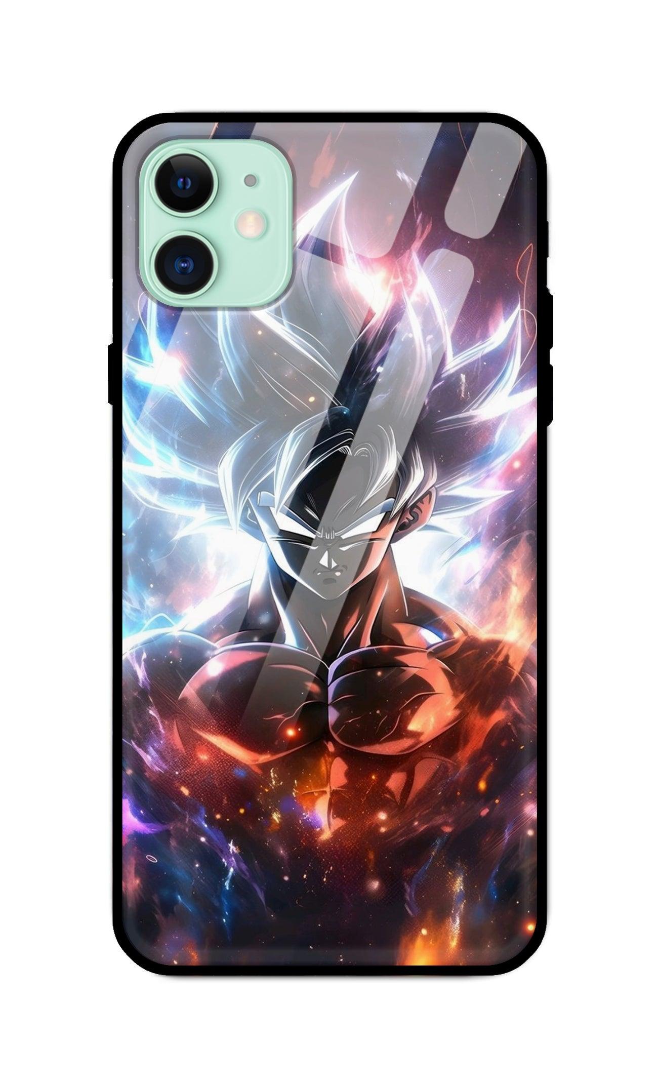 Dragon Ball Z Goku Ultra Hybrid Printed Designer Glass Back Case | Anime-Themed Stylish & Protective Cover - Drakon Lifestyle India