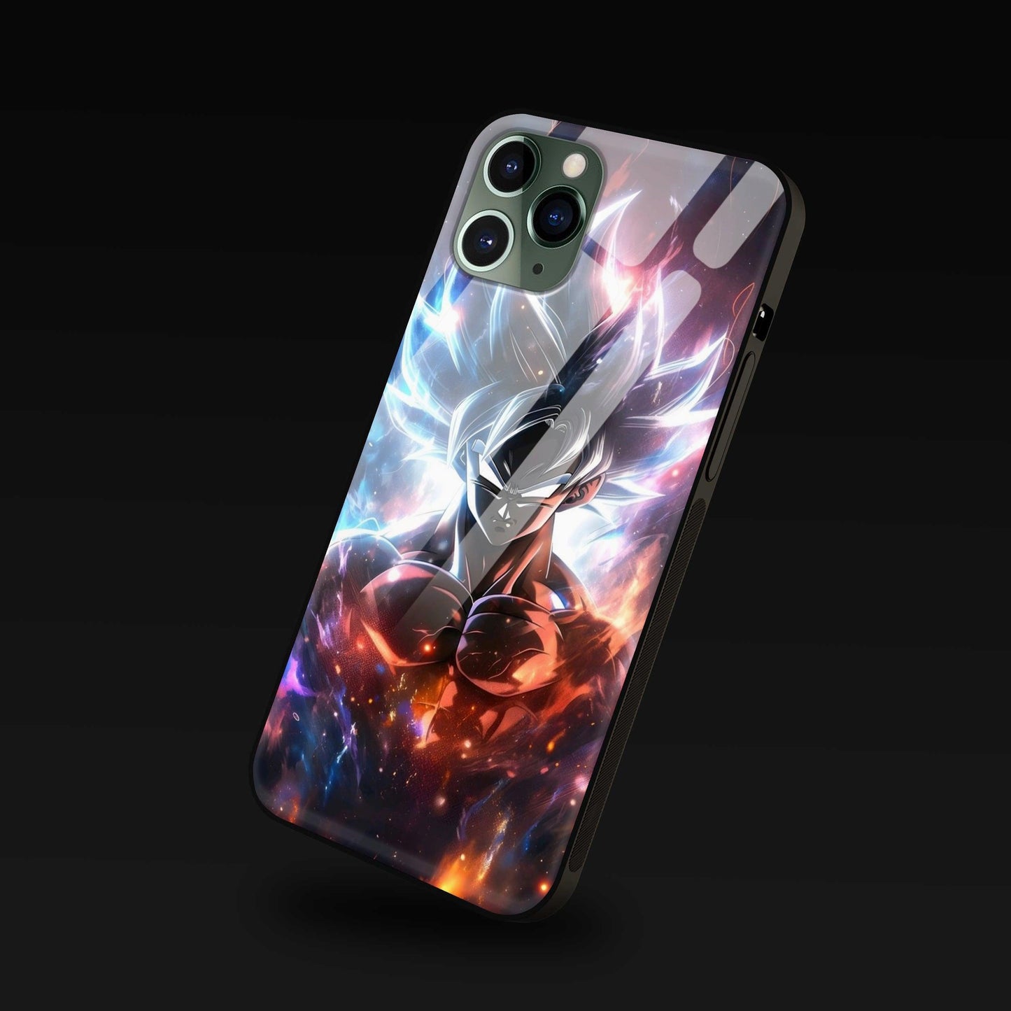 Dragon Ball Z Goku Ultra Hybrid Printed Designer Glass Back Case | Anime-Themed Stylish & Protective Cover - Drakon Lifestyle India