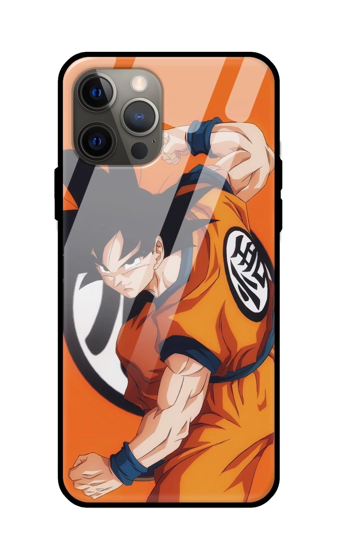 Dragon Ball Z Goku Ultra Hybrid Printed Designer Glass Back Case | Anime-Themed Stylish & Protective Cover - Drakon Lifestyle India