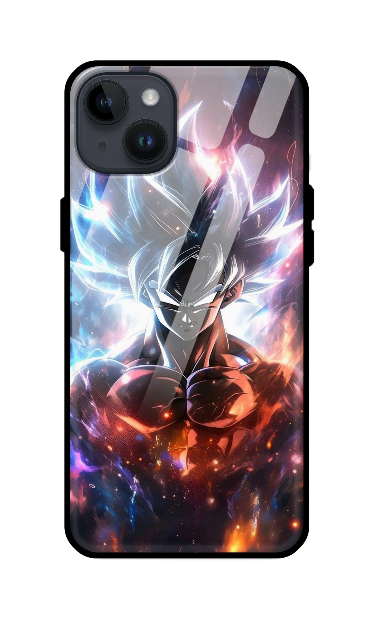 Dragon Ball Z Goku Ultra Hybrid Printed Designer Glass Back Case | Anime-Themed Stylish & Protective Cover - Drakon Lifestyle India