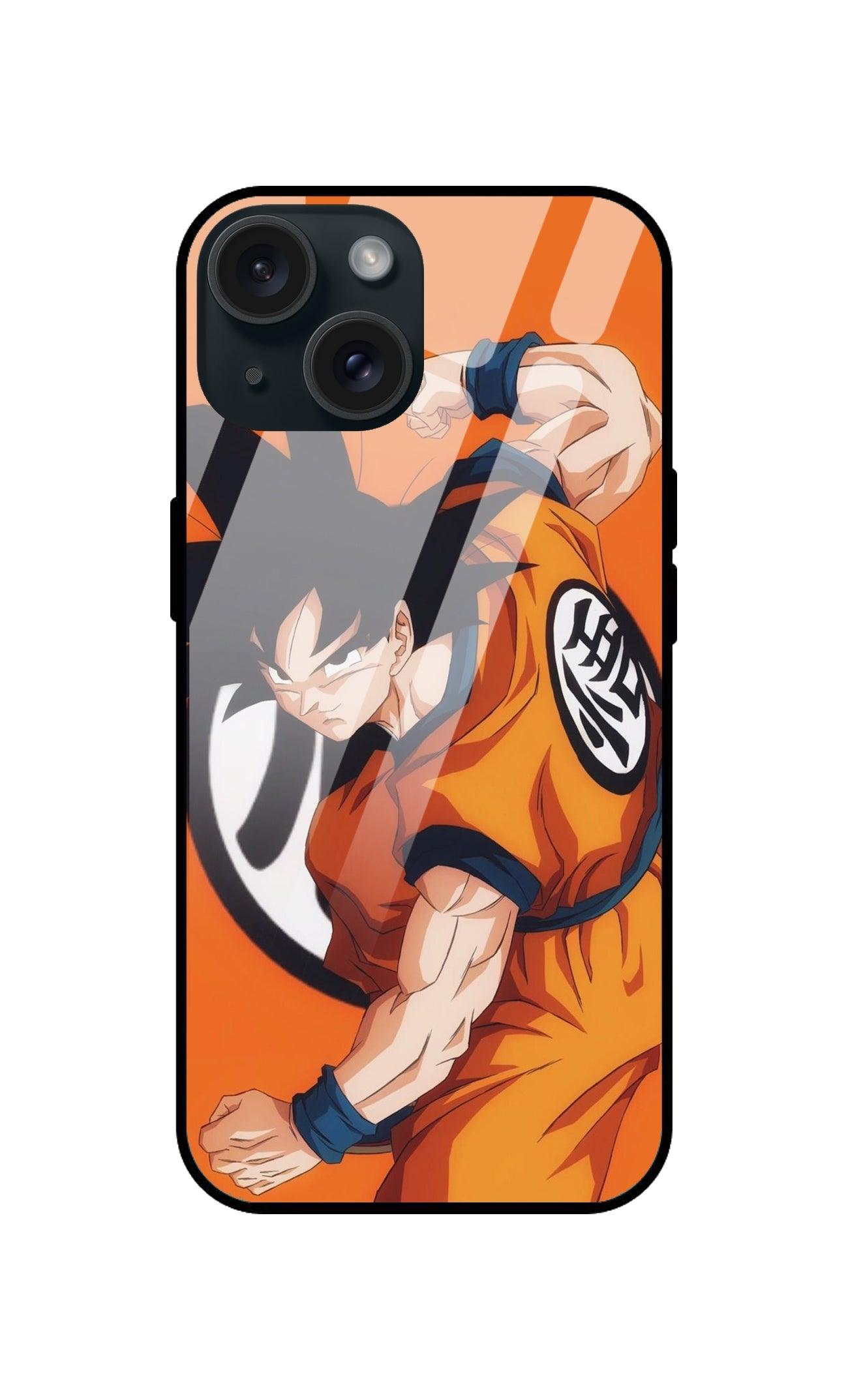 Dragon Ball Z Goku Ultra Hybrid Printed Designer Glass Back Case | Anime-Themed Stylish & Protective Cover - Drakon Lifestyle India