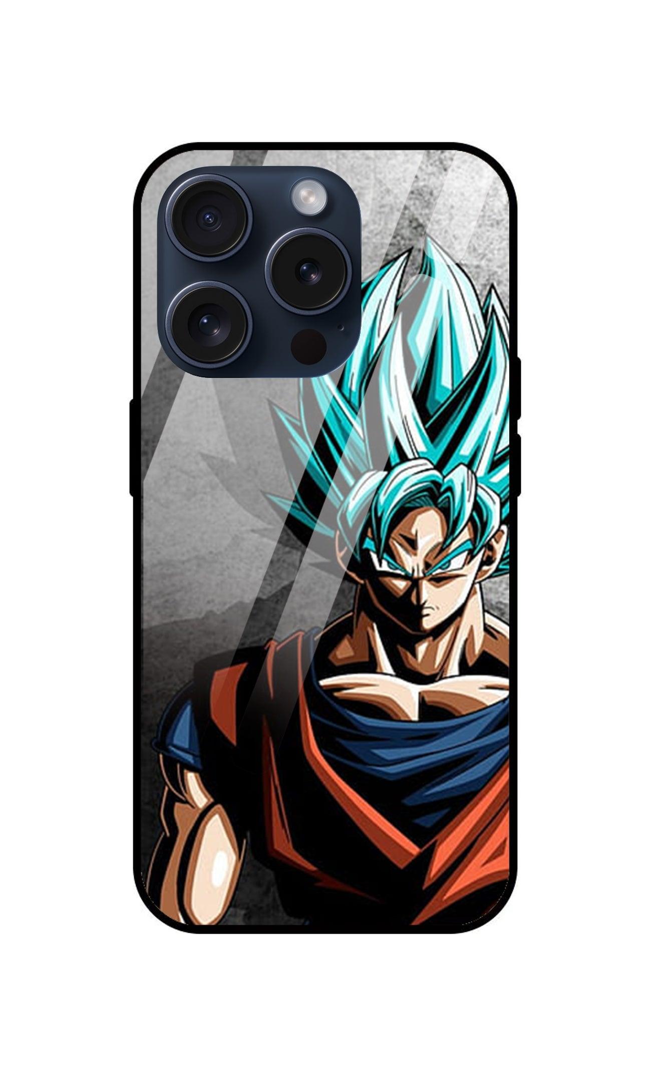 Dragon Ball Z Goku Ultra Hybrid Printed Designer Glass Back Case | Anime-Themed Stylish & Protective Cover - Drakon Lifestyle India