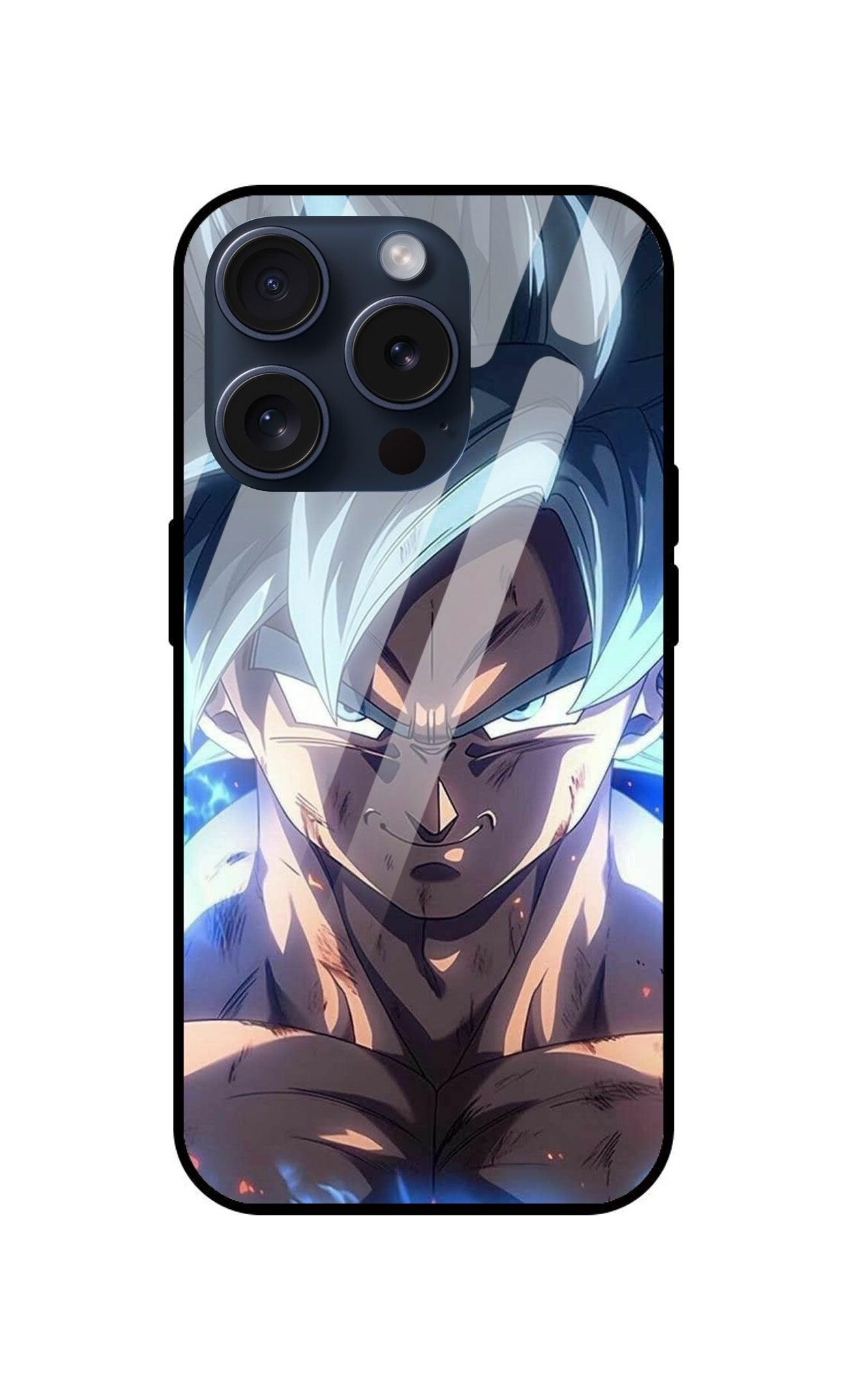 Dragon Ball Z Goku Ultra Hybrid Printed Designer Glass Back Case | Anime-Themed Stylish & Protective Cover - Drakon Lifestyle India