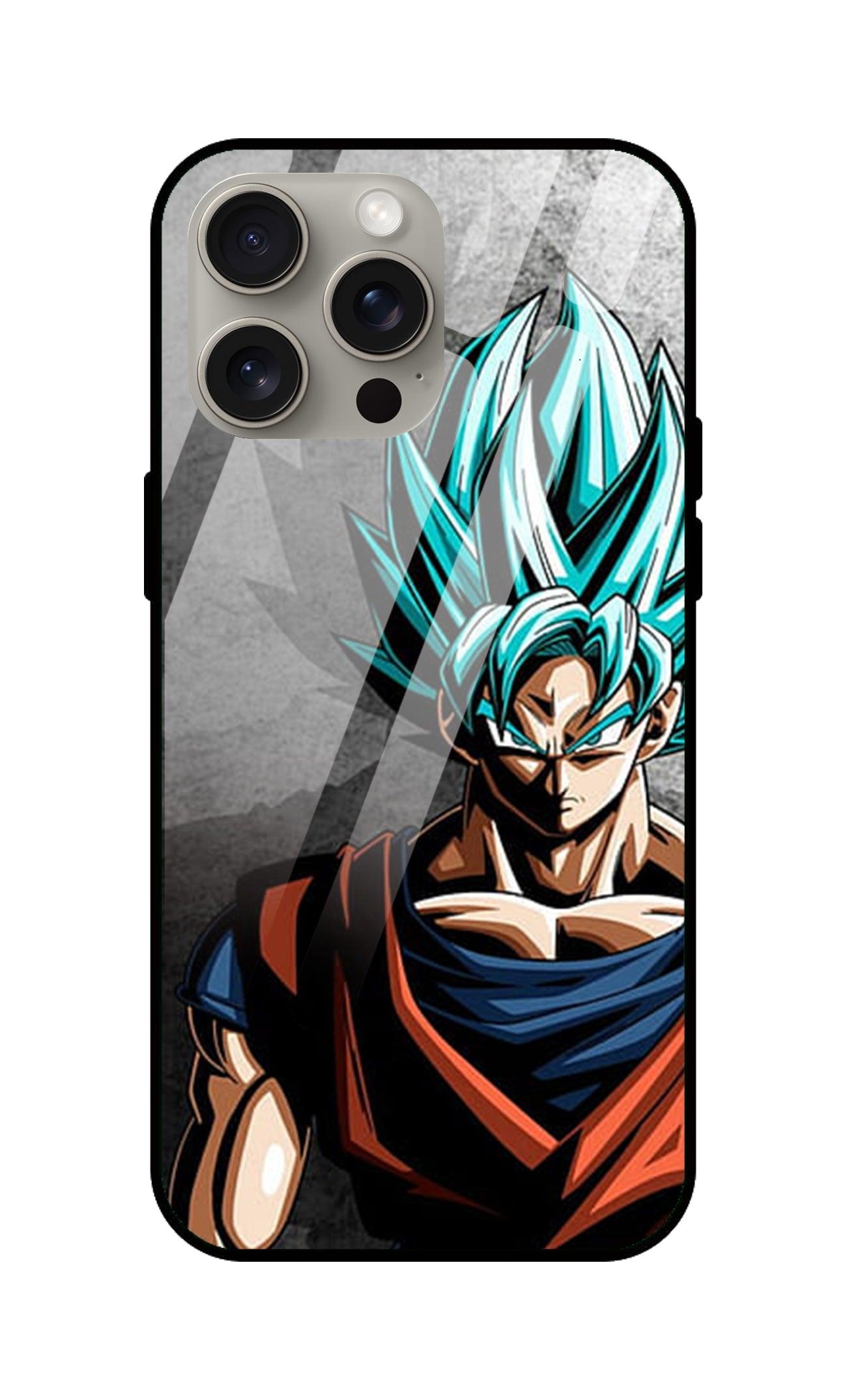 Dragon Ball Z Goku Ultra Hybrid Printed Designer Glass Back Case | Anime-Themed Stylish & Protective Cover - Drakon Lifestyle India