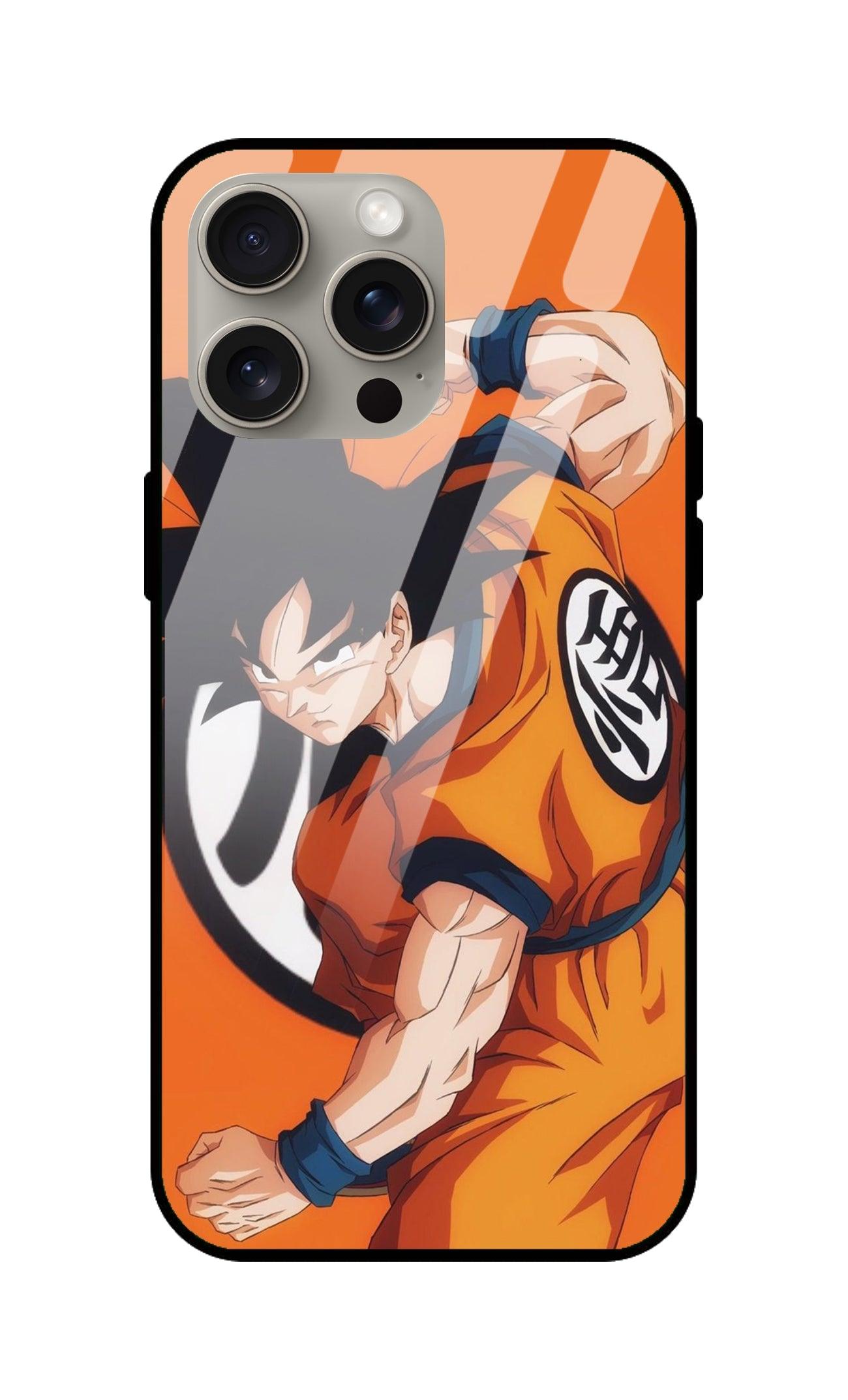 Dragon Ball Z Goku Ultra Hybrid Printed Designer Glass Back Case | Anime-Themed Stylish & Protective Cover - Drakon Lifestyle India