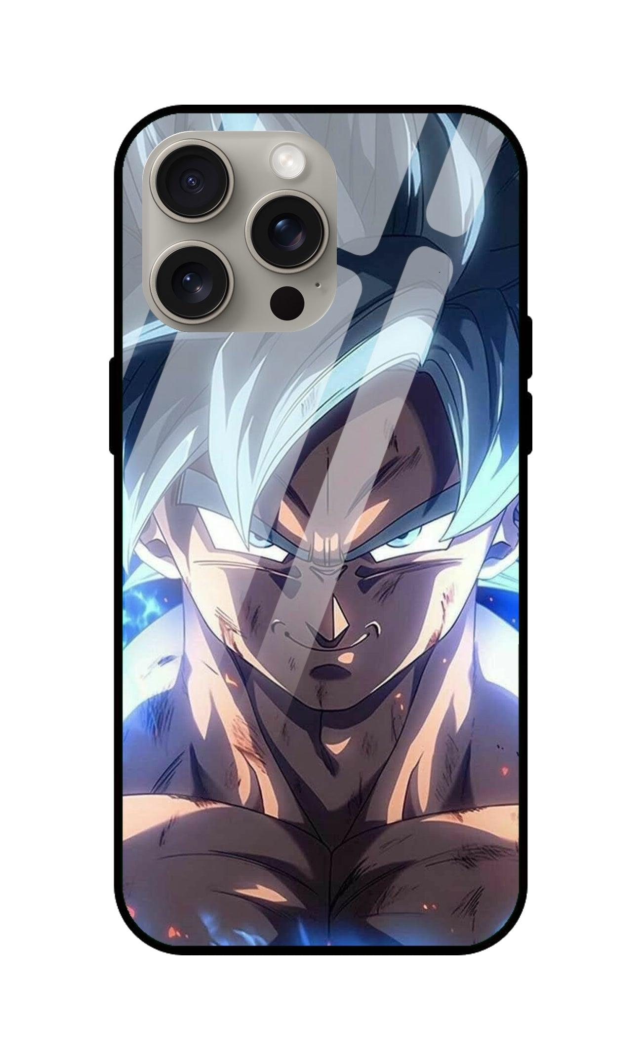 Dragon Ball Z Goku Ultra Hybrid Printed Designer Glass Back Case | Anime-Themed Stylish & Protective Cover - Drakon Lifestyle India