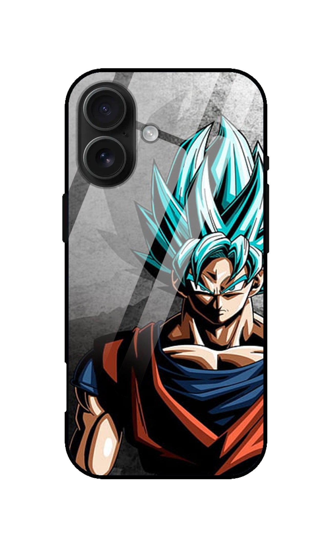 Dragon Ball Z Goku Ultra Hybrid Printed Designer Glass Back Case | Anime-Themed Stylish & Protective Cover - Drakon Lifestyle India