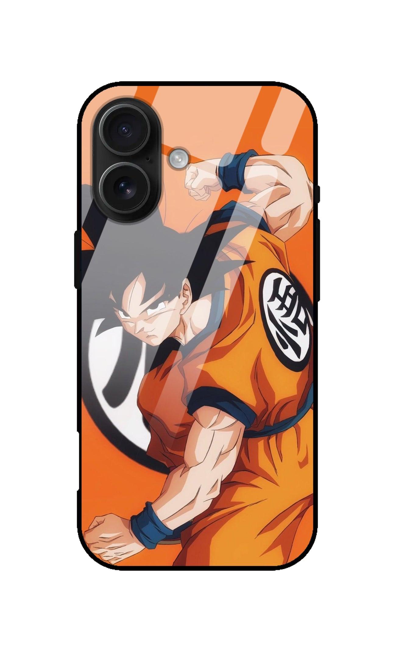 Dragon Ball Z Goku Ultra Hybrid Printed Designer Glass Back Case | Anime-Themed Stylish & Protective Cover - Drakon Lifestyle India