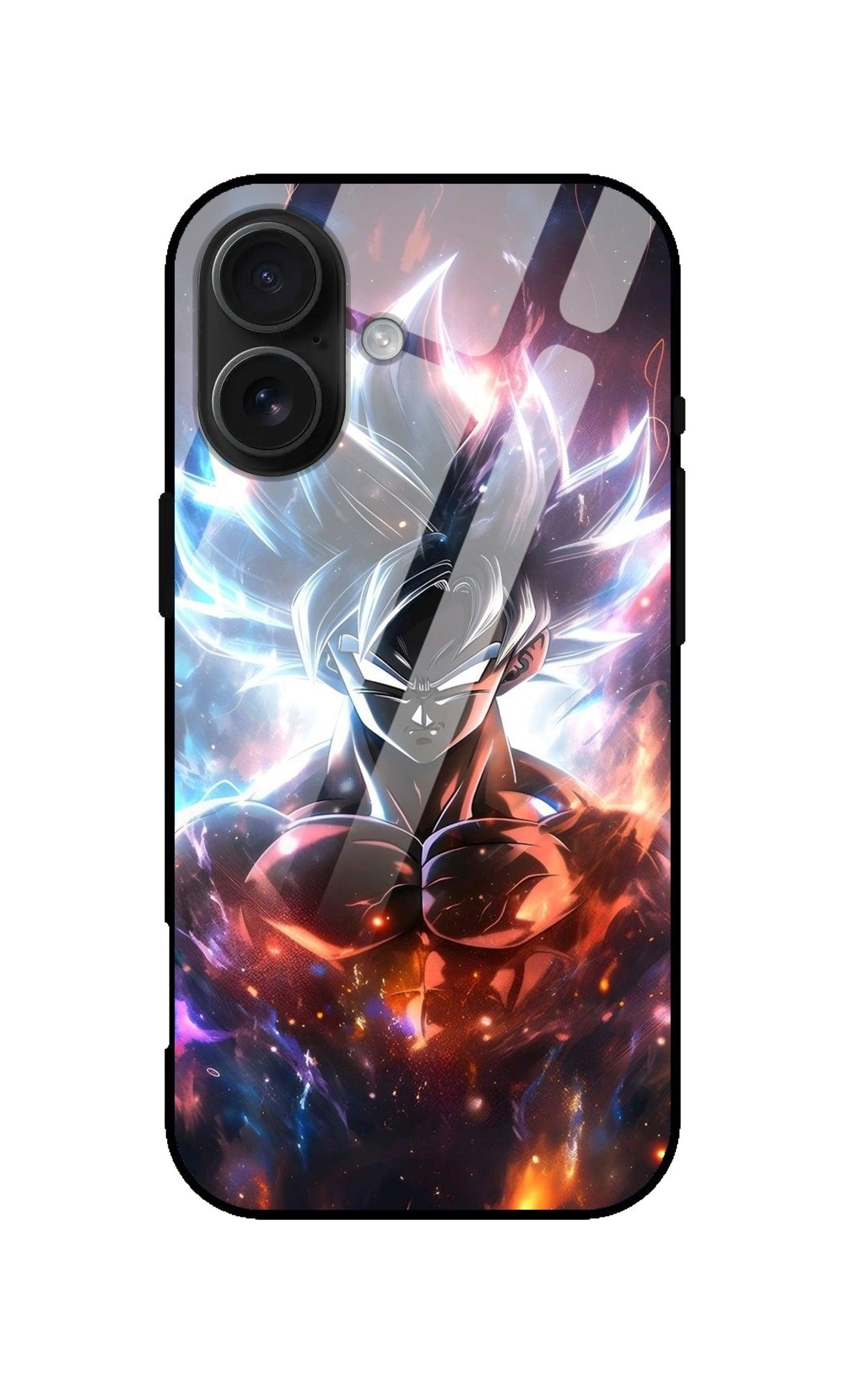 Dragon Ball Z Goku Ultra Hybrid Printed Designer Glass Back Case | Anime-Themed Stylish & Protective Cover - Drakon Lifestyle India