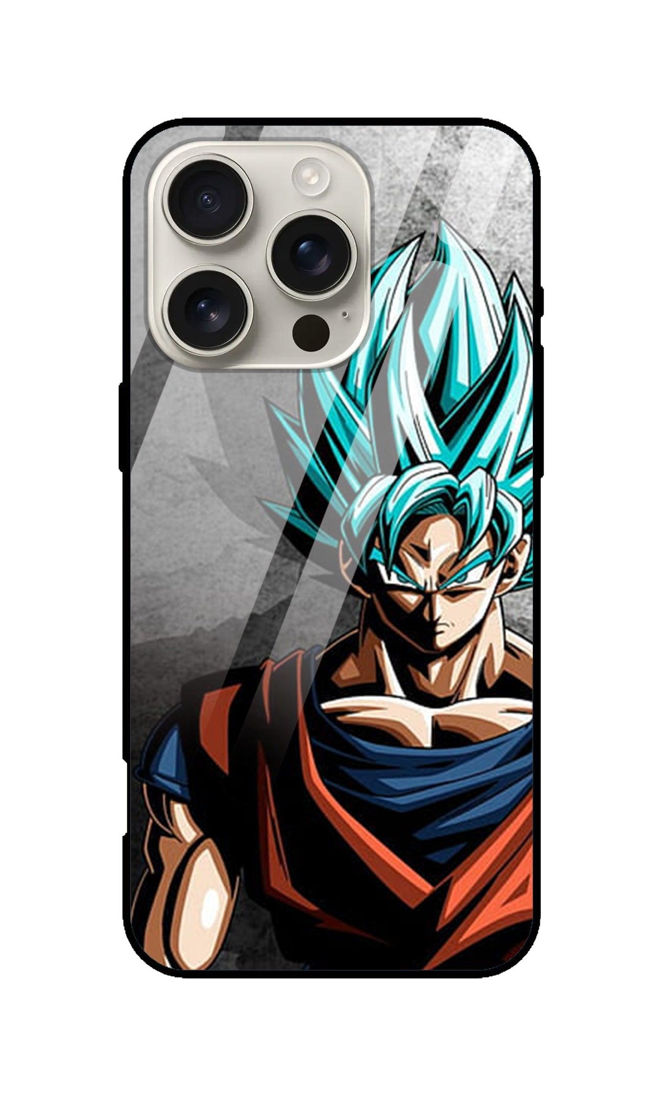 Dragon Ball Z Goku Ultra Hybrid Printed Designer Glass Back Case | Anime-Themed Stylish & Protective Cover - Drakon Lifestyle India