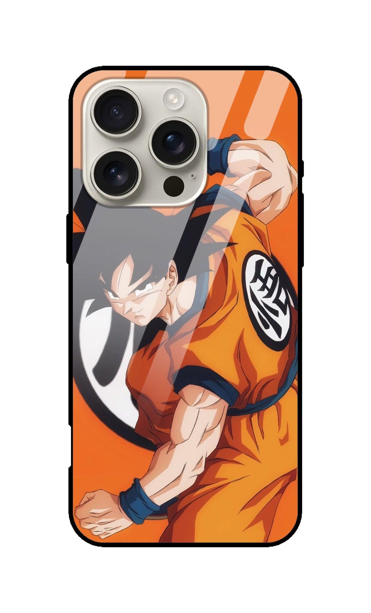 Dragon Ball Z Goku Ultra Hybrid Printed Designer Glass Back Case | Anime-Themed Stylish & Protective Cover - Drakon Lifestyle India