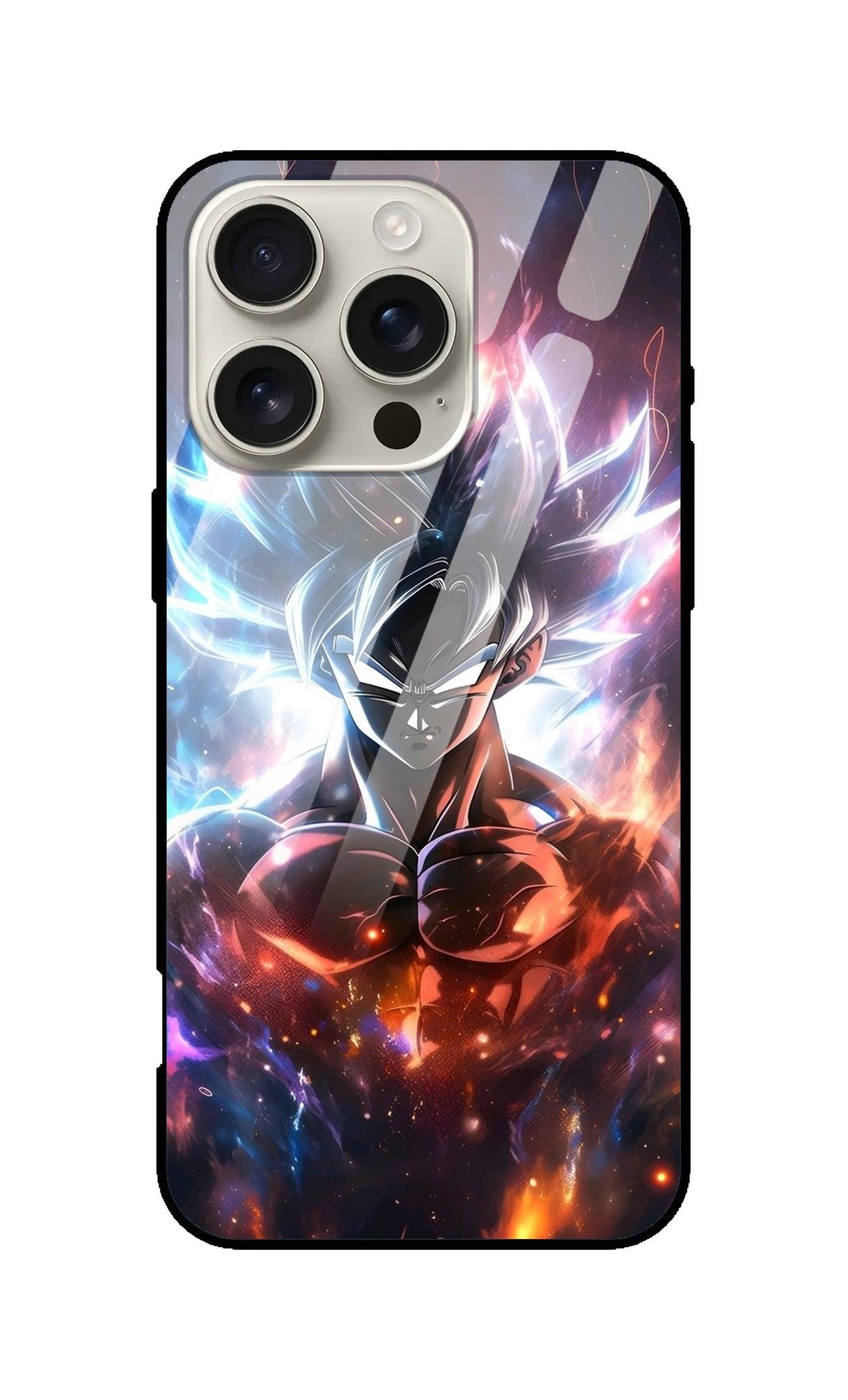 Dragon Ball Z Goku Ultra Hybrid Printed Designer Glass Back Case | Anime-Themed Stylish & Protective Cover - Drakon Lifestyle India