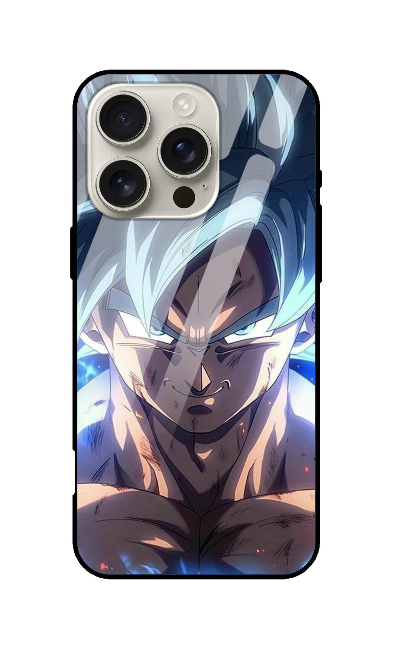 Dragon Ball Z Goku Ultra Hybrid Printed Designer Glass Back Case | Anime-Themed Stylish & Protective Cover - Drakon Lifestyle India