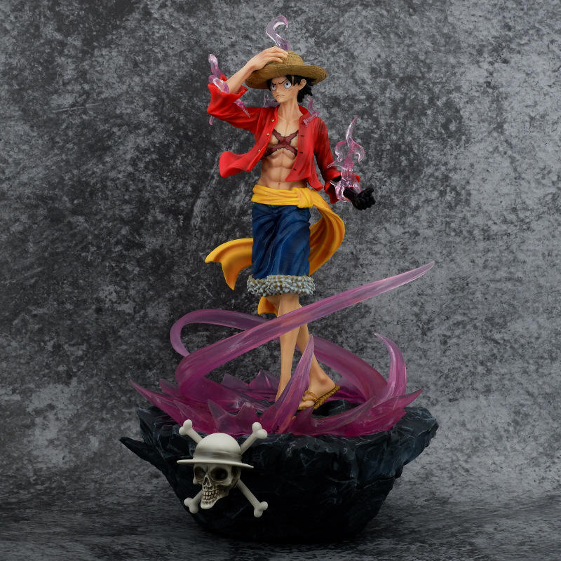 Gear 5 Aura Luffy 41 cm Purple Wave Pirate Diorama – One Piece Statue