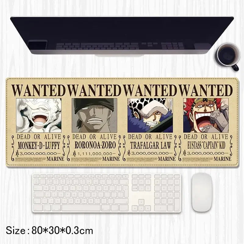 One Piece Anime Extended Gaming Mouse Pad / Desk Mat – 80×30 cm - Drakon Lifestyle India