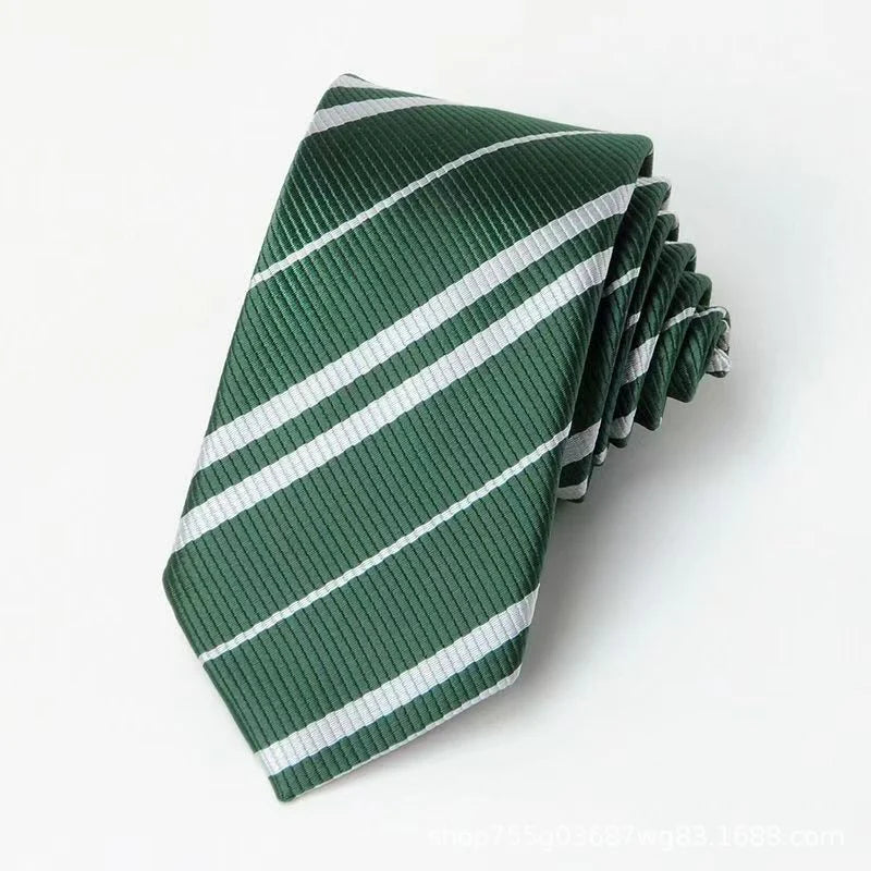 Gryffindor Striped Tie β Wizard House Red & Gold Neck Tie