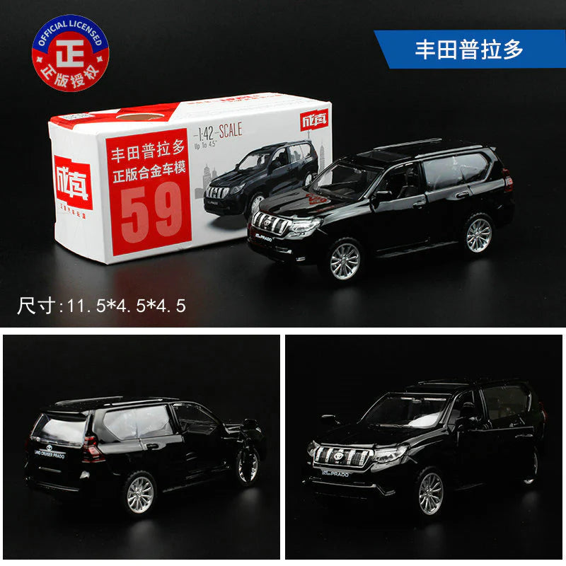 Toyota Land Cruiser Prado 1:42 Scale Diecast Model Car – Official Licensed Edition
