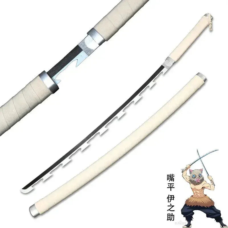 Demon Slayer: Kimetsu no Yaiba – 104 cm Wooden Katana Anime Cosplay - Drakon Lifestyle India