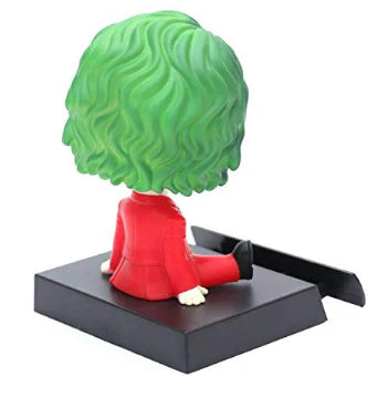 Joker Bobblehead with Phone Holder – 11 cm Dashboard Figure on Nameplate Base