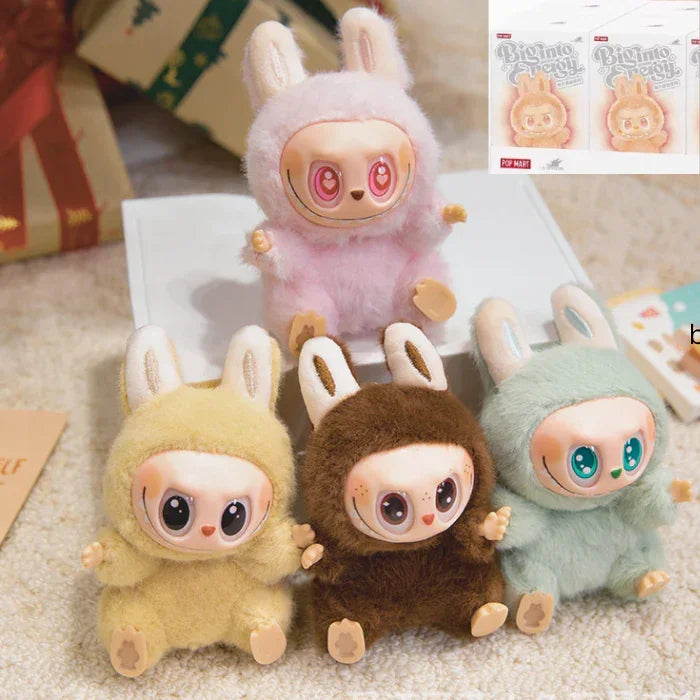 Labubu Plush Doll – 15 cm Cute Soft Toy Mystery Box with Bag Tag Keychain Kawaii Collectible - Drakon Lifestyle India