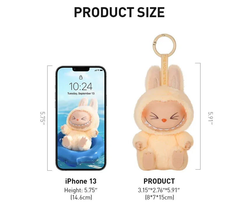 Labubu Sitting Toy Doll with Light Edition – 15 cm (Blind Mystery Box) - Drakon Lifestyle India