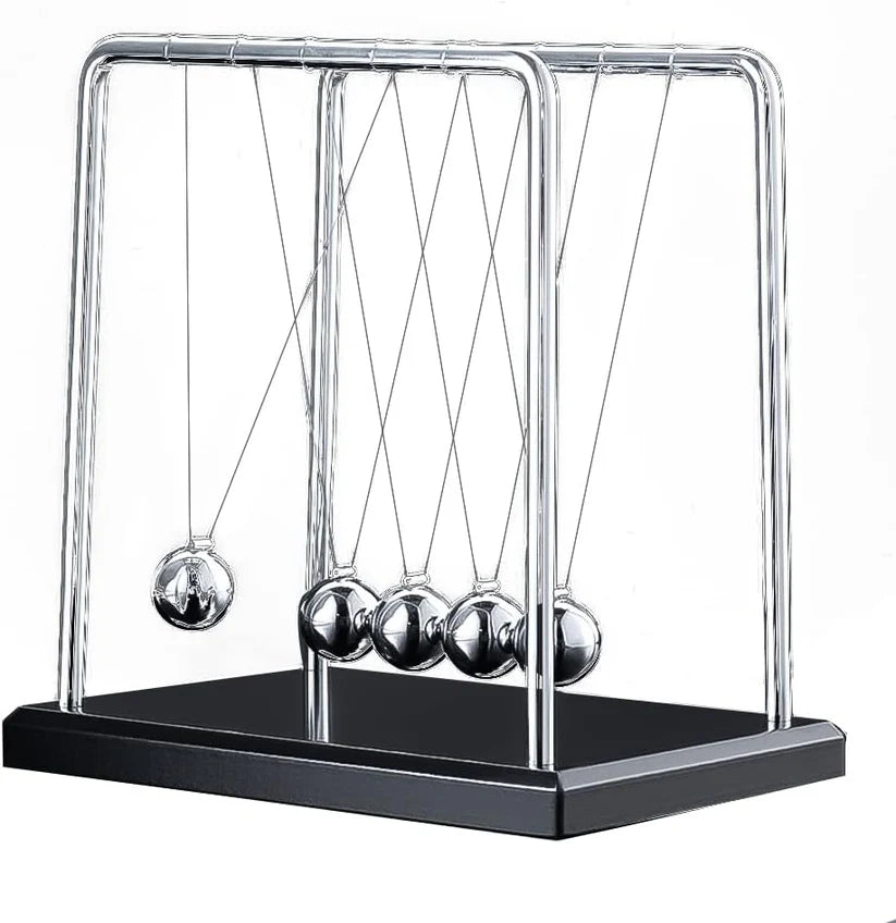 Large Newton’s Cradle Balance Balls – 13cm Desk Physics Toy